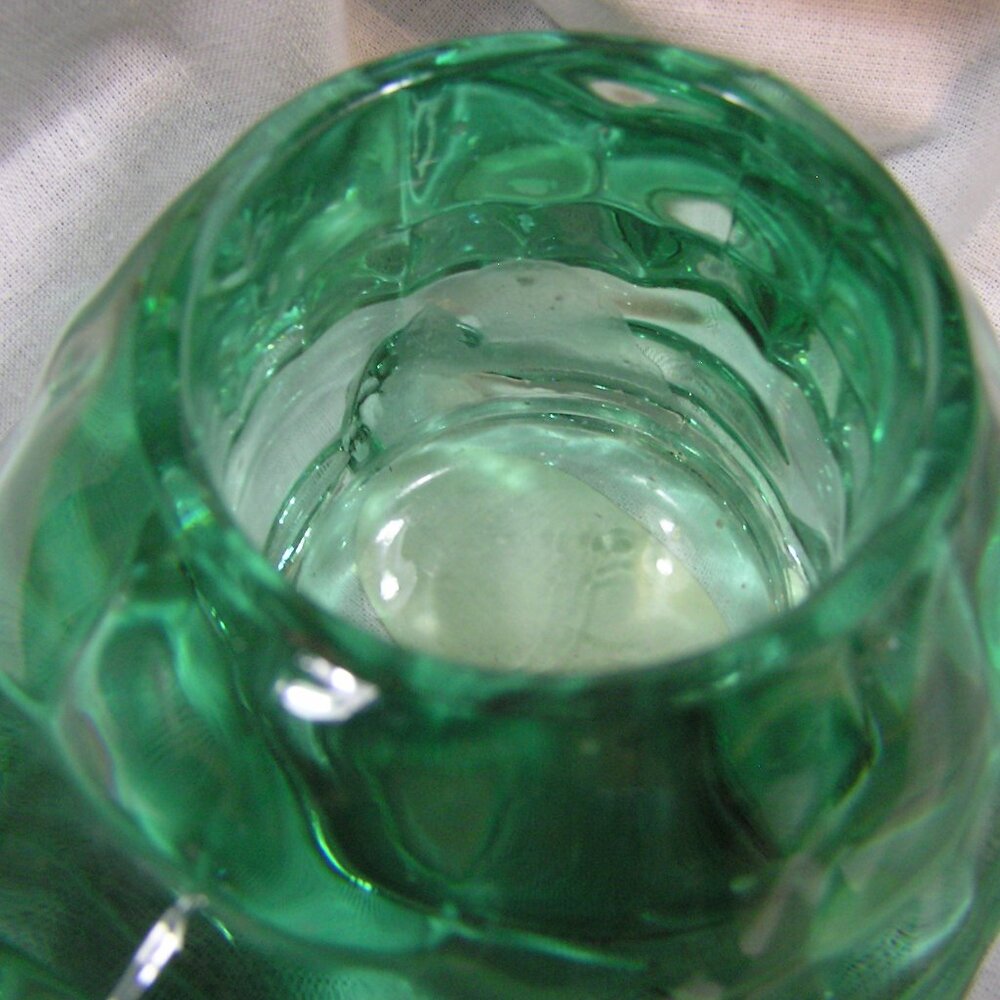 Green Glass Turtle Votive holder - Picture 5 of 7